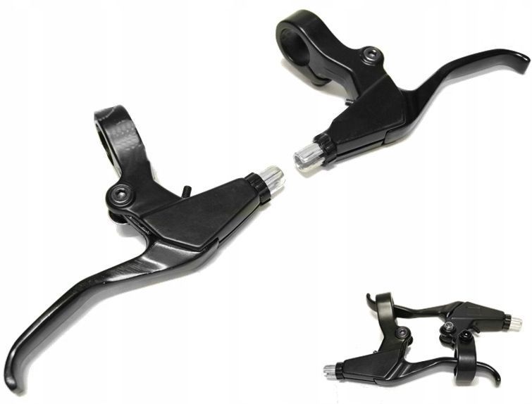 Dźwignie hamulcowe V-brake aluminiowe czarne klamki hamulca
