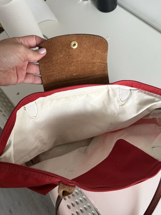 LONGCHAMP Le Pliage – Vermelha (Tamanho Grande)