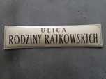 Tablica Emaliowana Rajkowskich -Vintage ,Loft