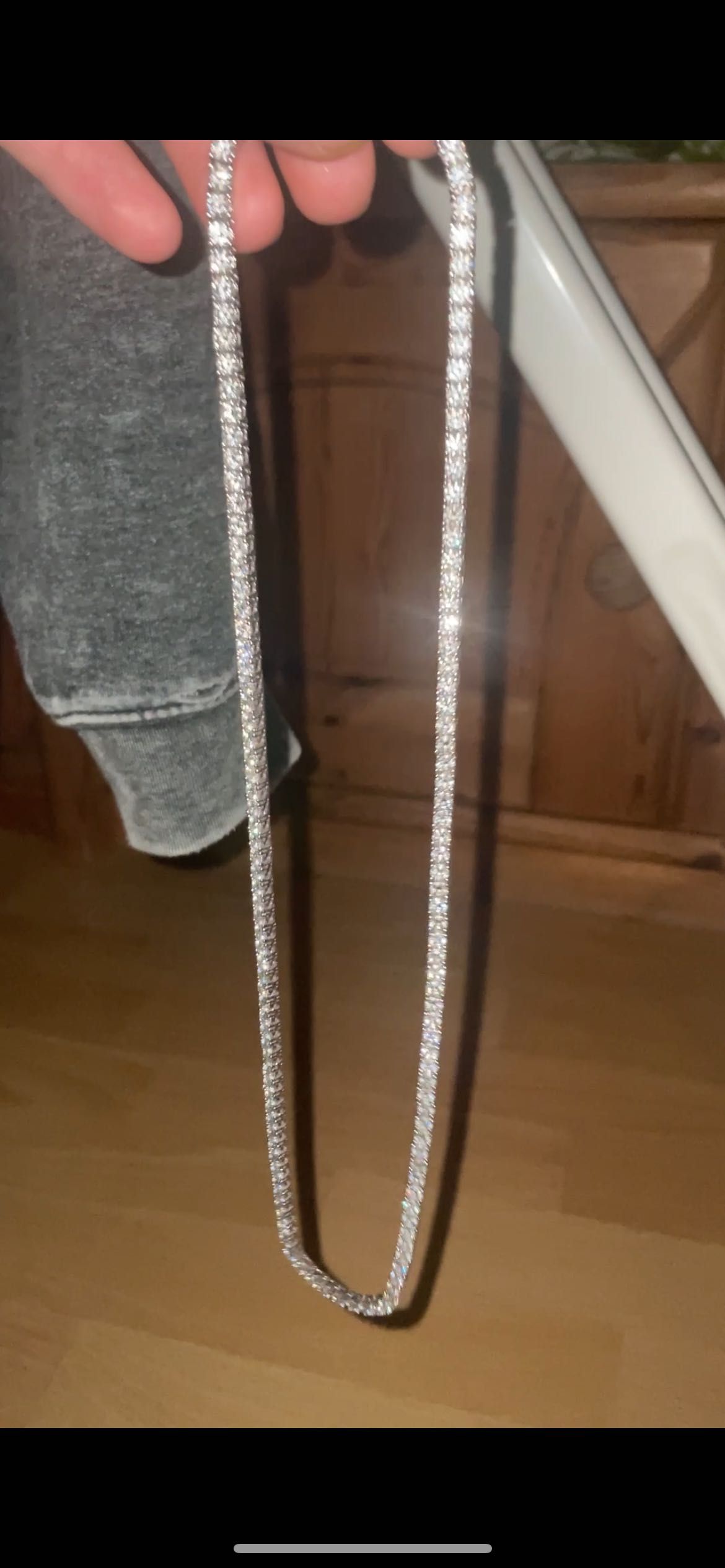 Naszyjnik tenisowy srebro 925 z moissanitem *IDENTYCZNE JAK DIAMENT*