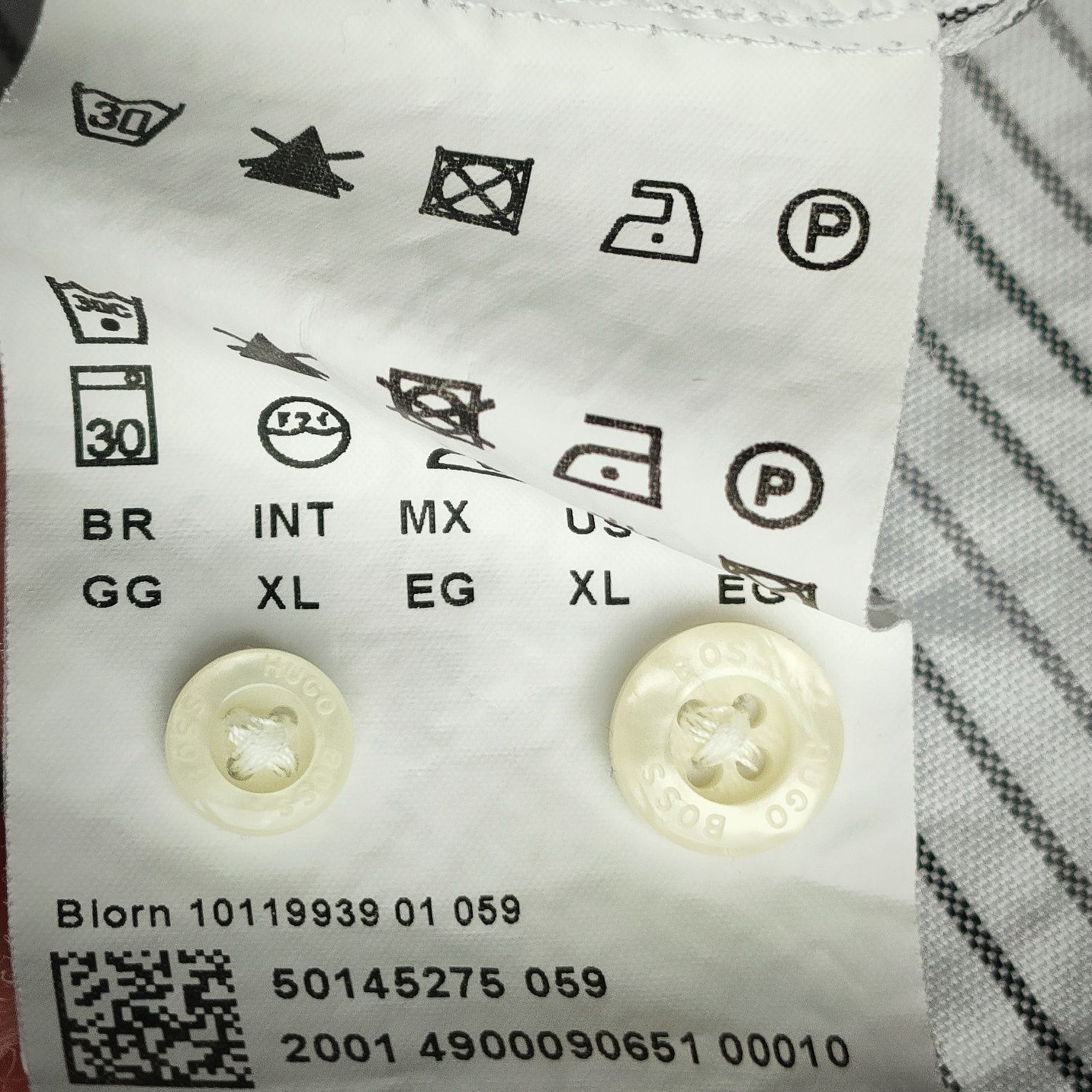 Hugo Boss  koszula do recyklingu uszkodzona oryginalna koszula