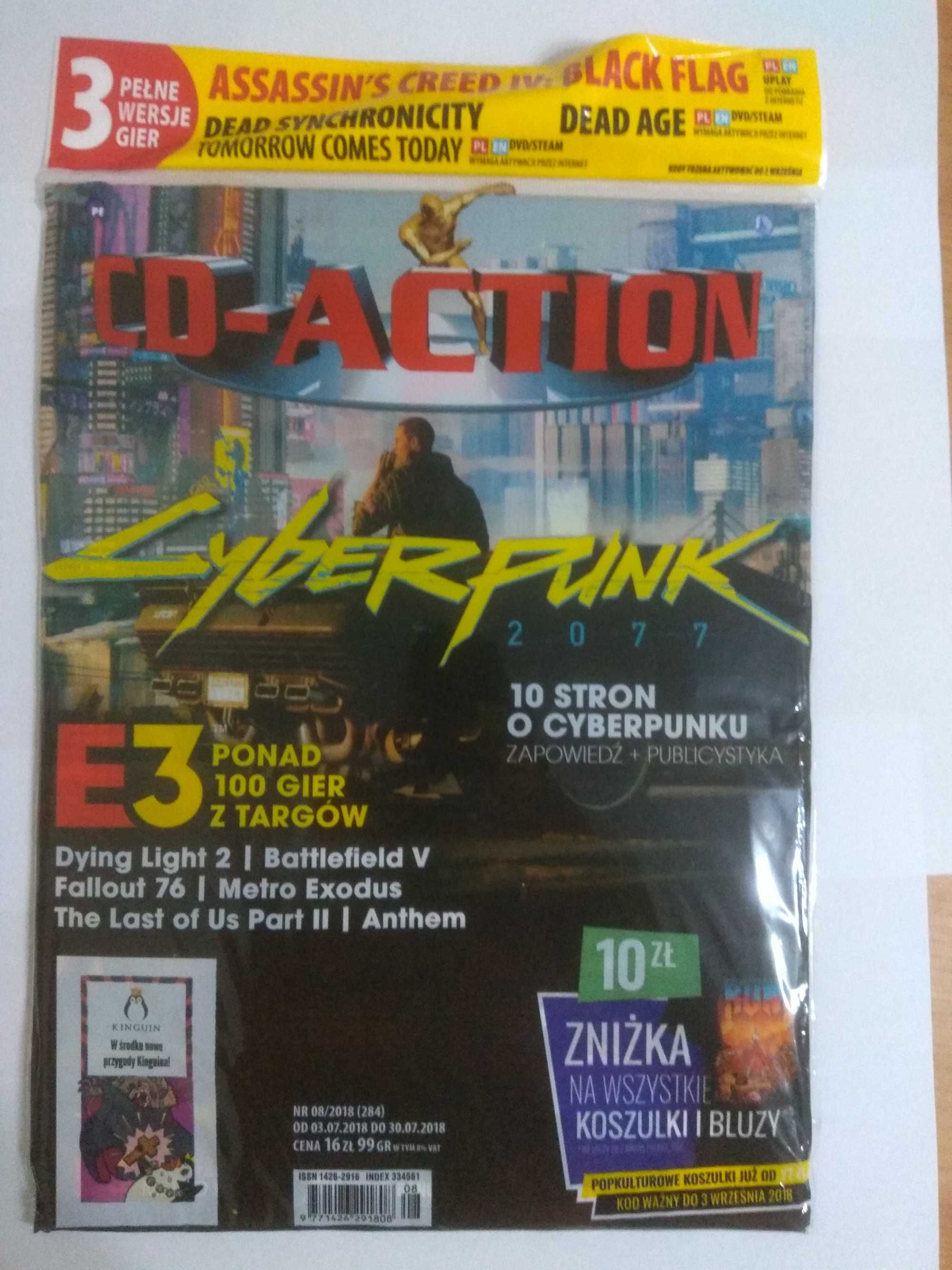 CD-Action (CDA) Numer 08/2018 (284) NOWY W FOLII