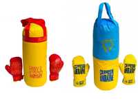 Боксерская груша Danko Toys детская большая Желто-красная, Желто-синяя