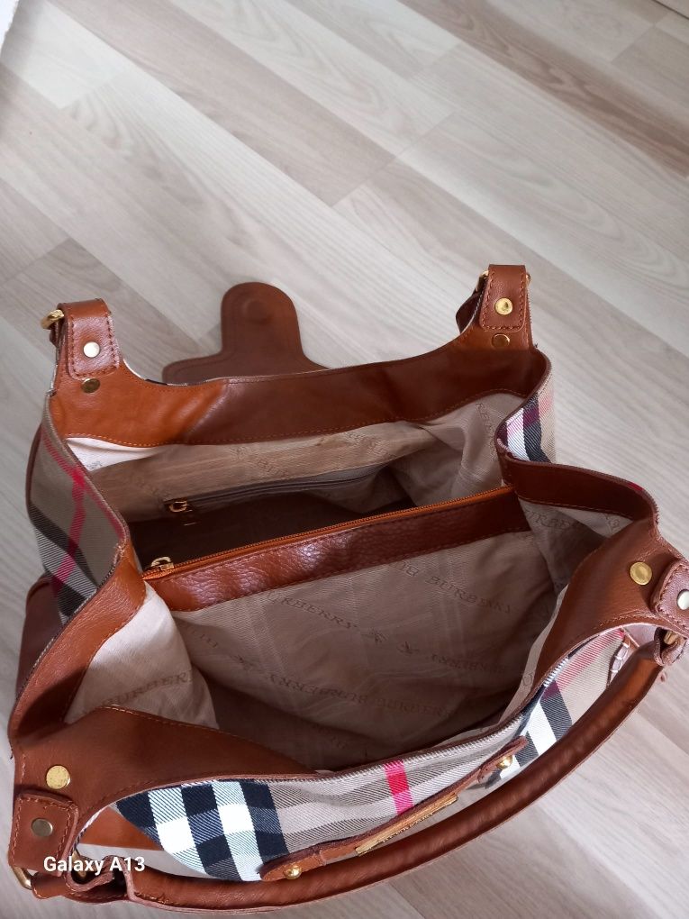 Burberry torebka vintage duża cudenko