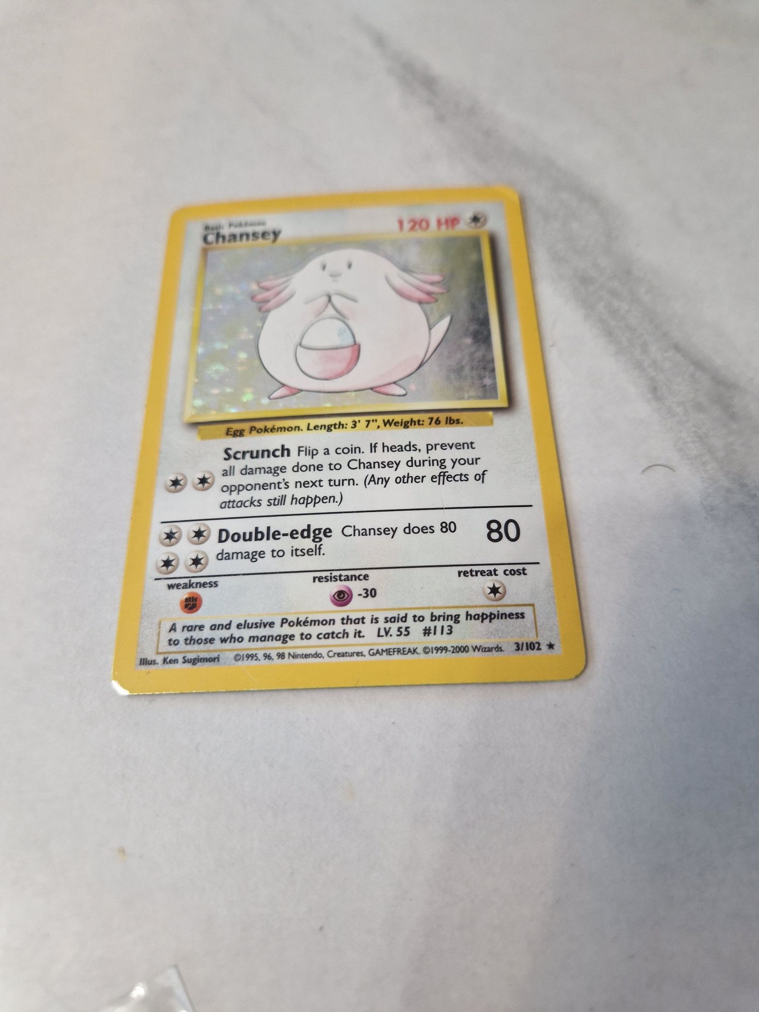 Chansey 3/102 - Base Set - Pokemon TCG - karta