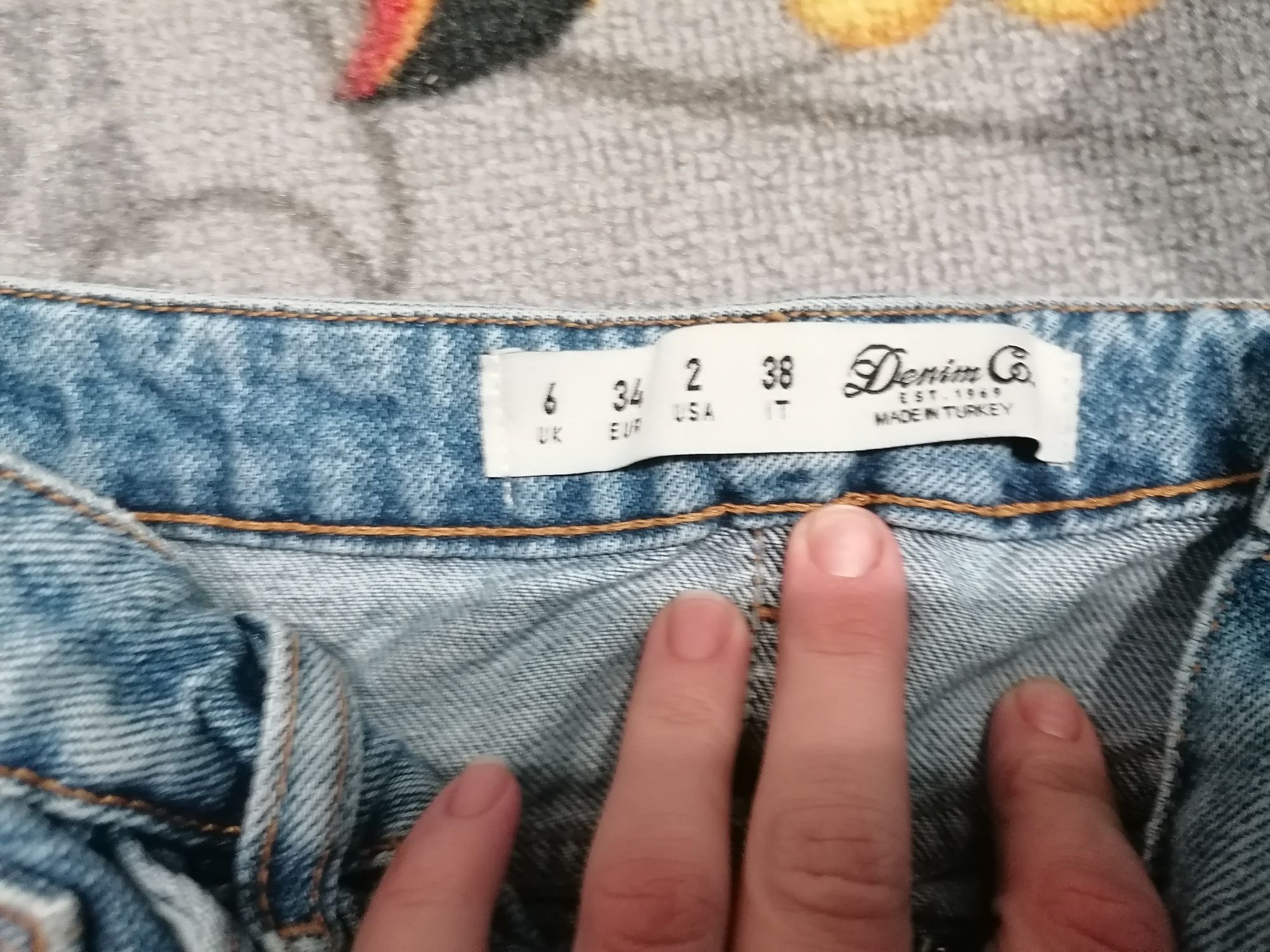 Krótka jeansowa spódniczka r. 34 (6) Denim Co