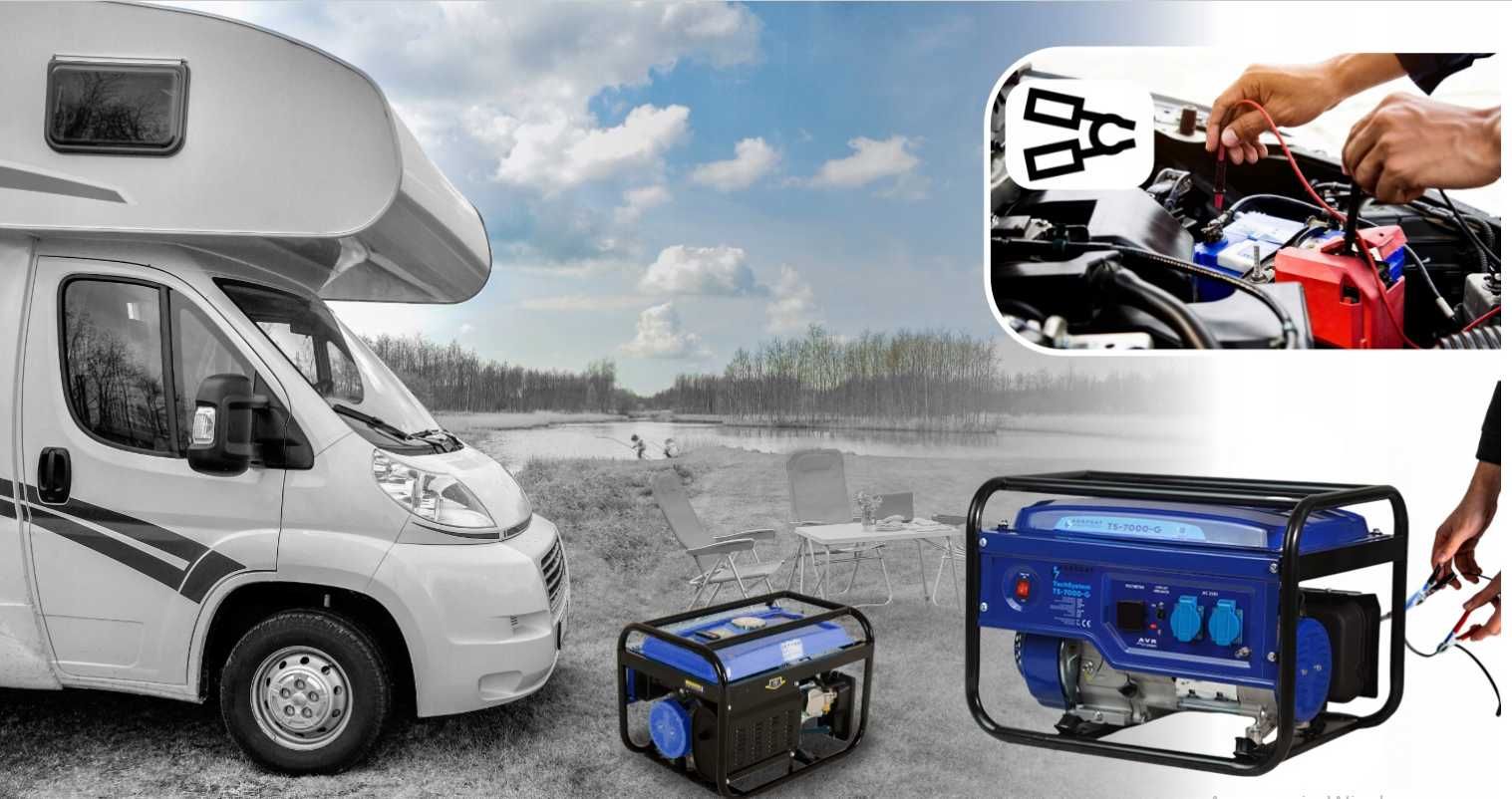 Генератор газ/бензин TECH-SYSTEM 2.6/3 кВт однофазний, чотирьохтактний