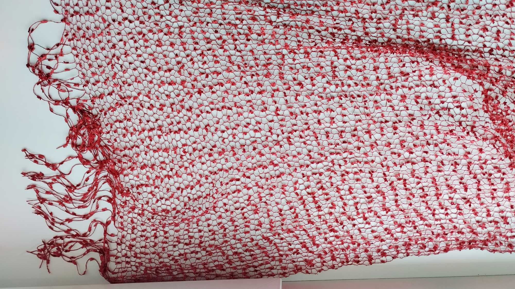 Палантин ажурный шарф новый  190 х 50 см
