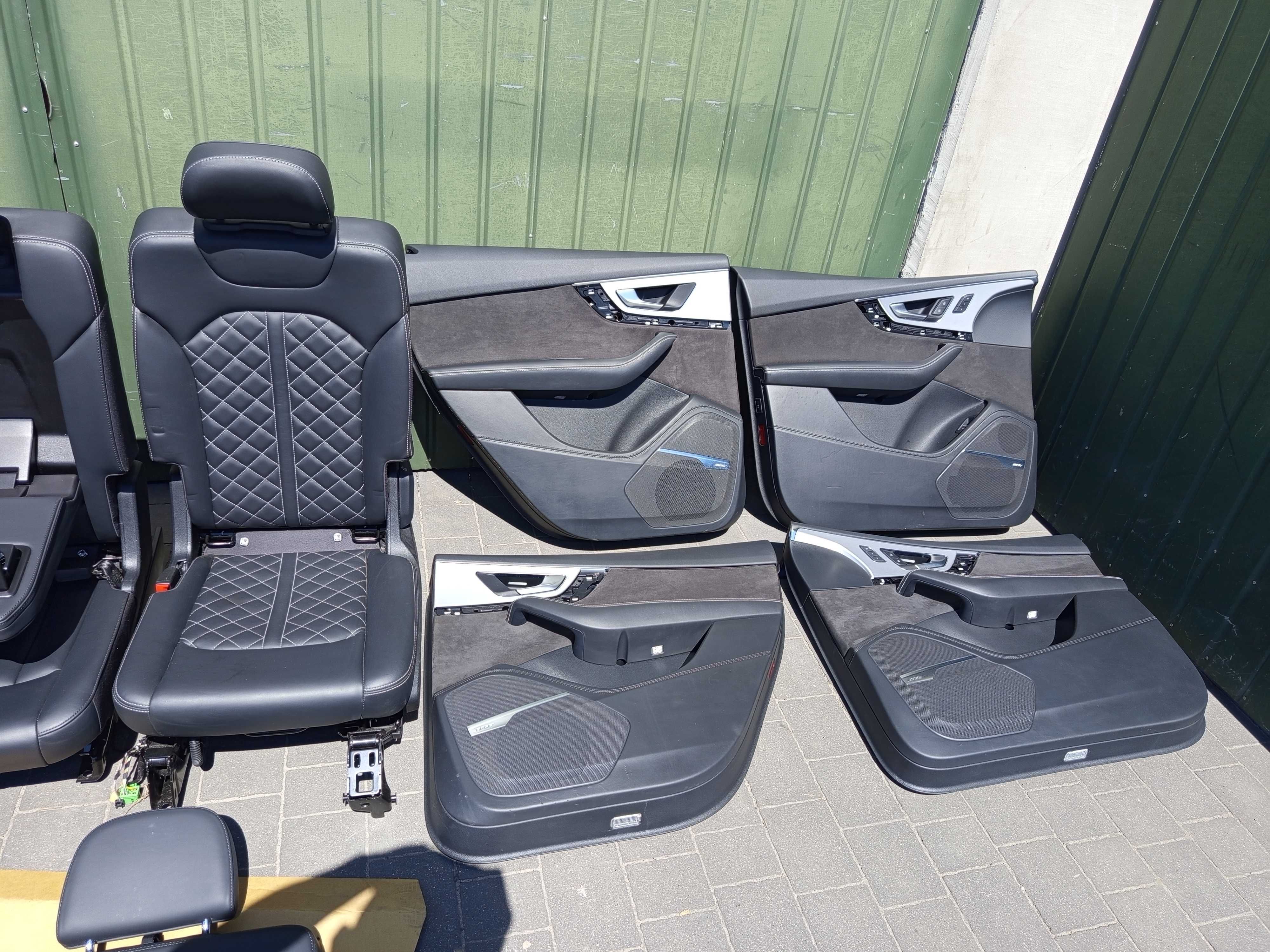 AUDI Q7 II SQ7 S-Line Fotele Elektryczne Skóra Podgrzewane 7 osób