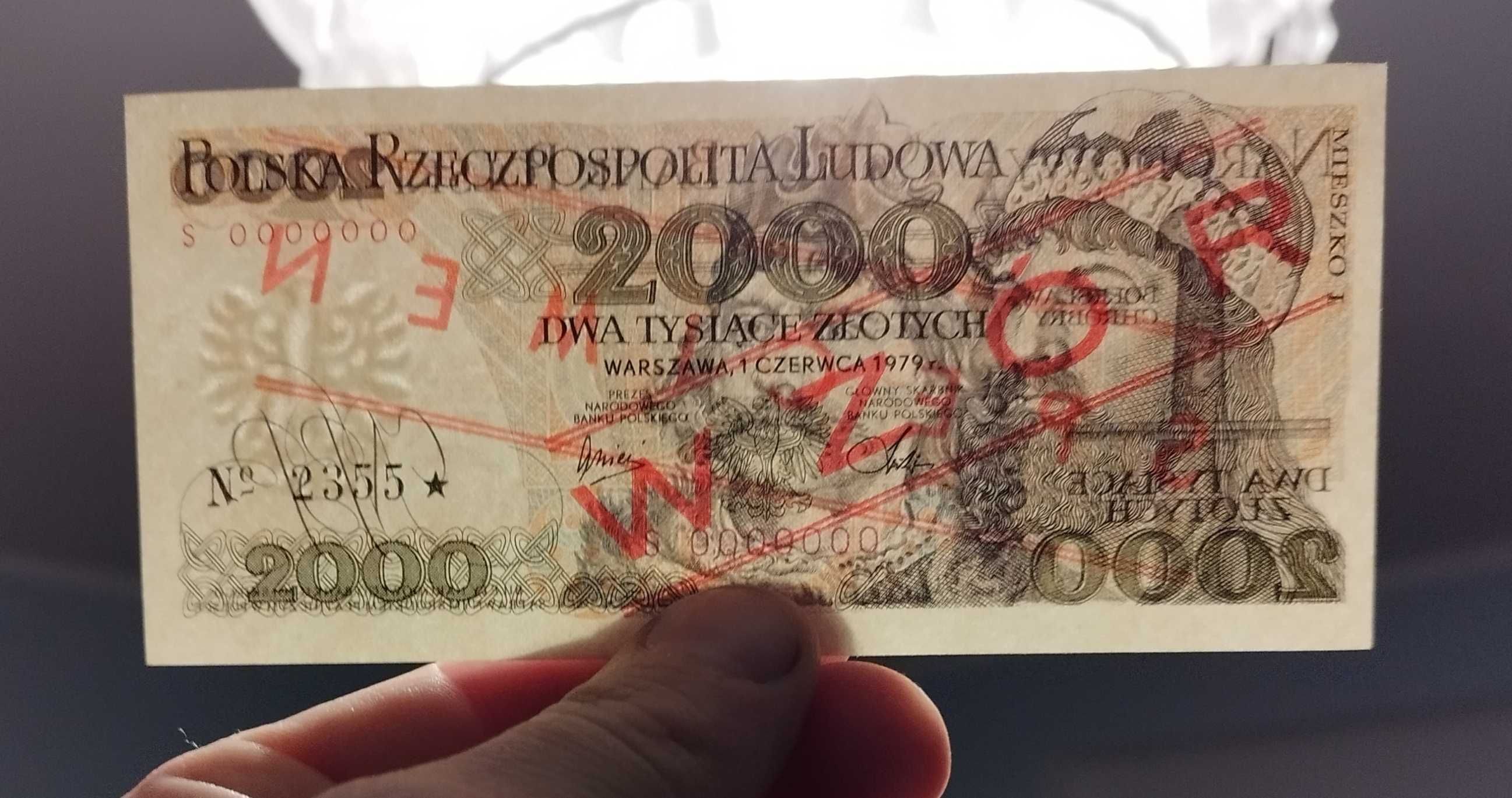 Banknot 2000zl z 1979r wzór UNC Mieszko I Polska