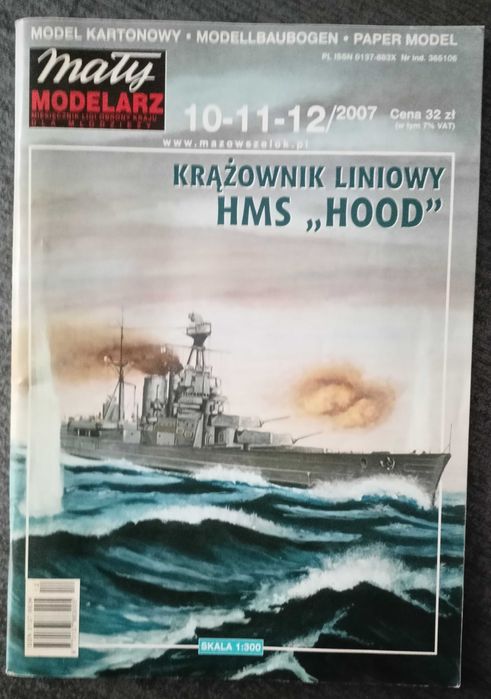 Mały Modelarz 10-11-12/2007 Krążownik liniowy HMS "HOOD"