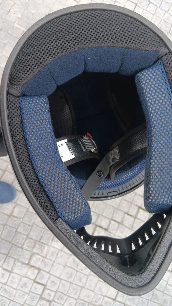 Capacete mota preto cms