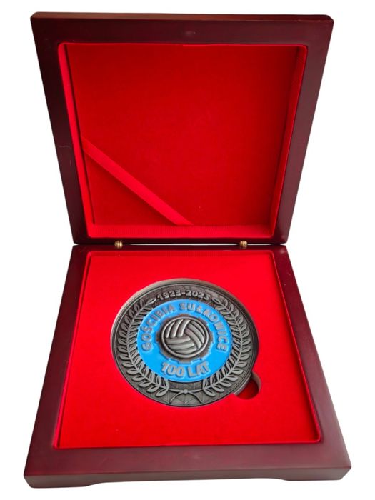 Medal Gościbia Sułkowice 100 Lat Jubileusz 1923 Drewniane Etui