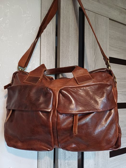 Мужская большая сумка appetizer натуральная кожа