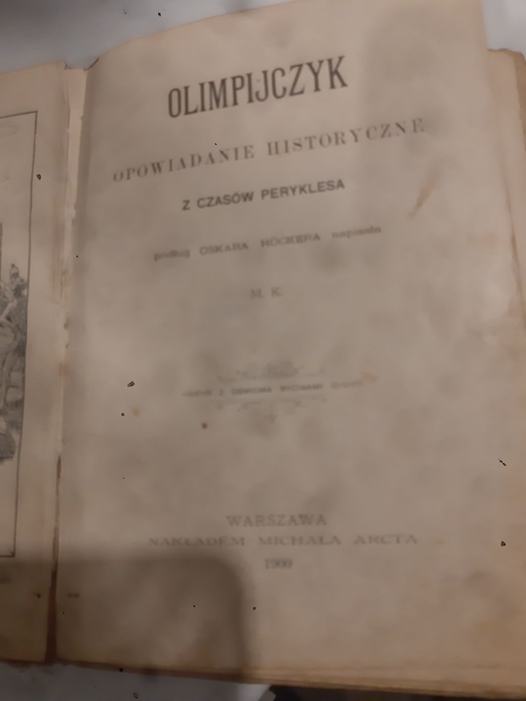 Oskar Höcker " Olimpijczyk" 1900 rok