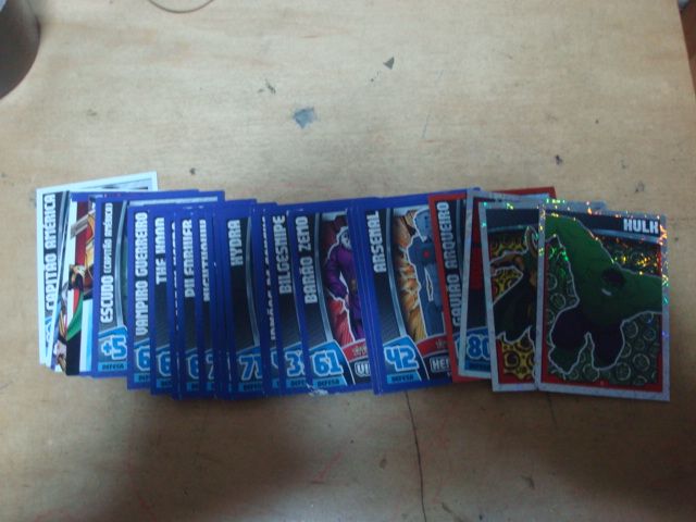 lote cromos digimon,cartas avengers