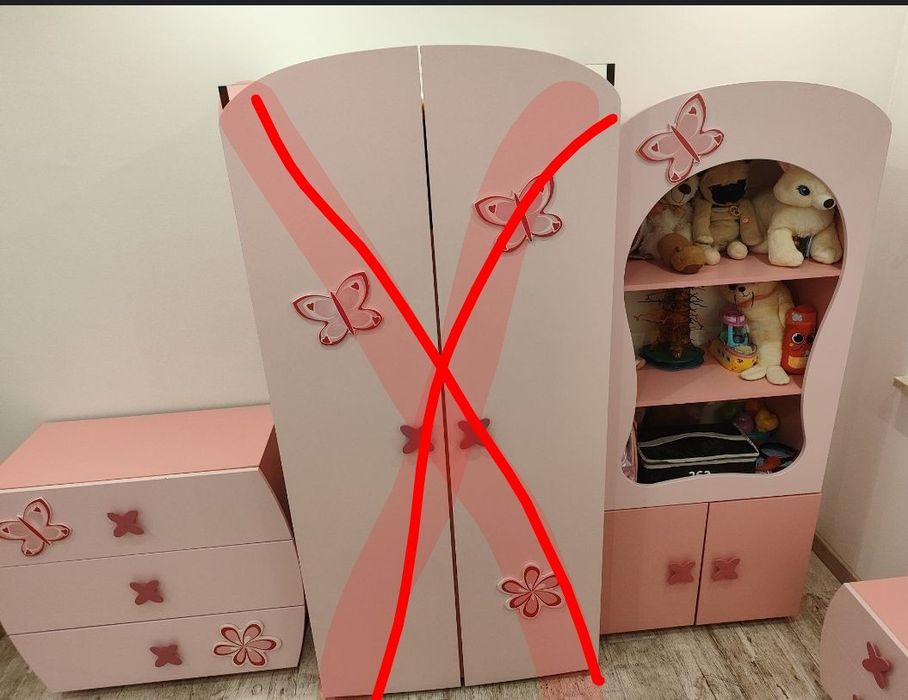 Sprzedam zestaw mebli dla dziewczynki
