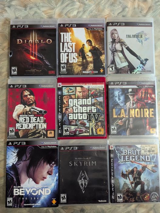 Ігри диски на PS3 GTA RDR Assassin's Creed Diablo The Last of Us