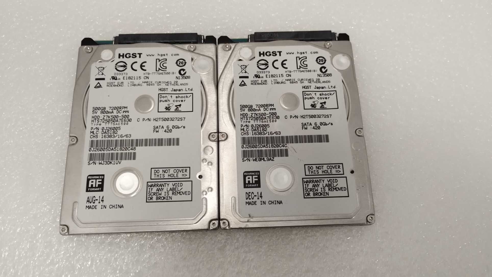 Жорсткий диск HGST 2.5 500Gb