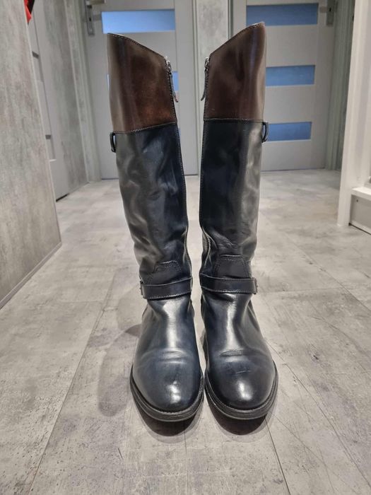 Skórzane oficerki rozmiar 40