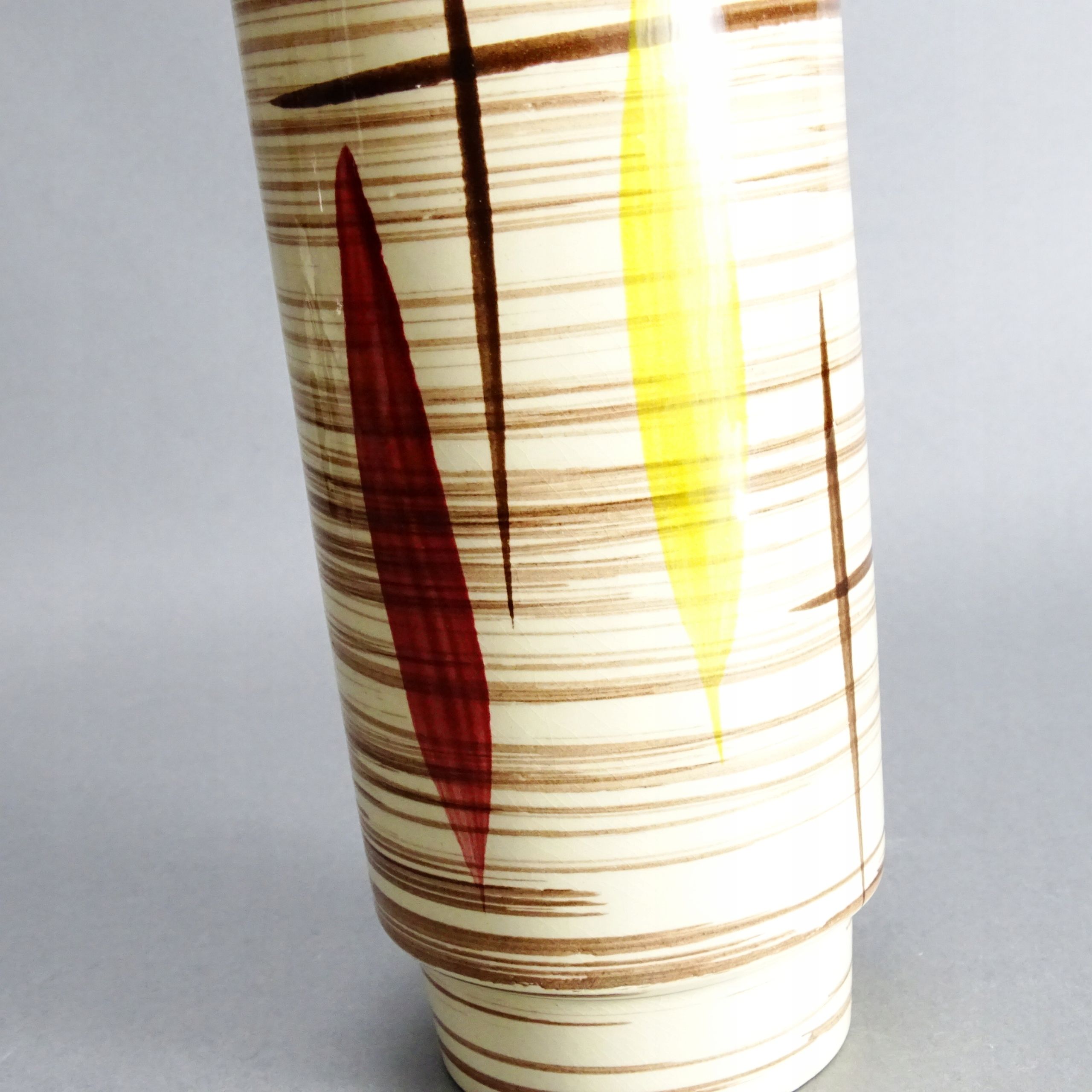 lata 50/60 malowany ceramiczny wazon new look