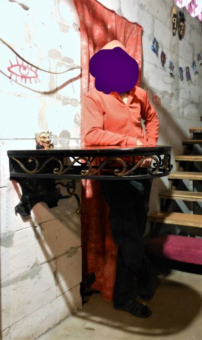 Столик барний, кавовий, ручна робота, кований. Кавовий барний стіл