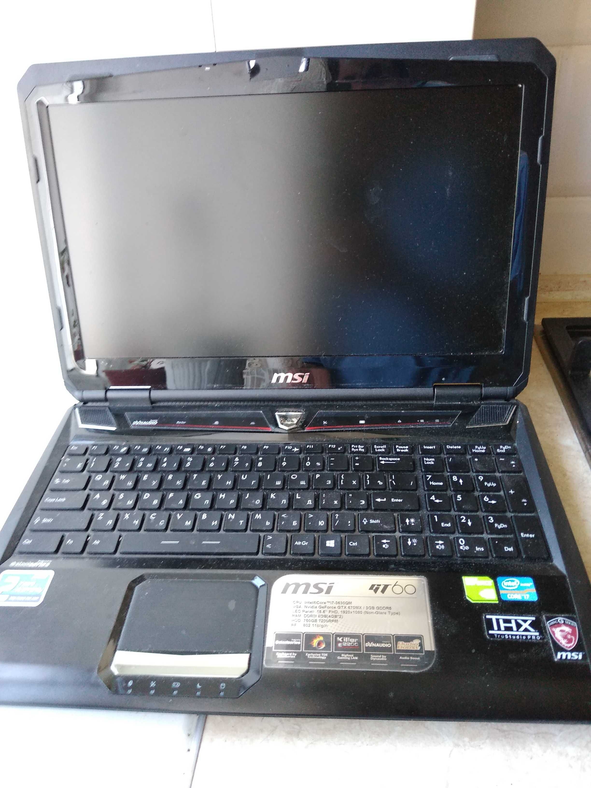Ноутбук MSI  GT 600 NC - 007RU