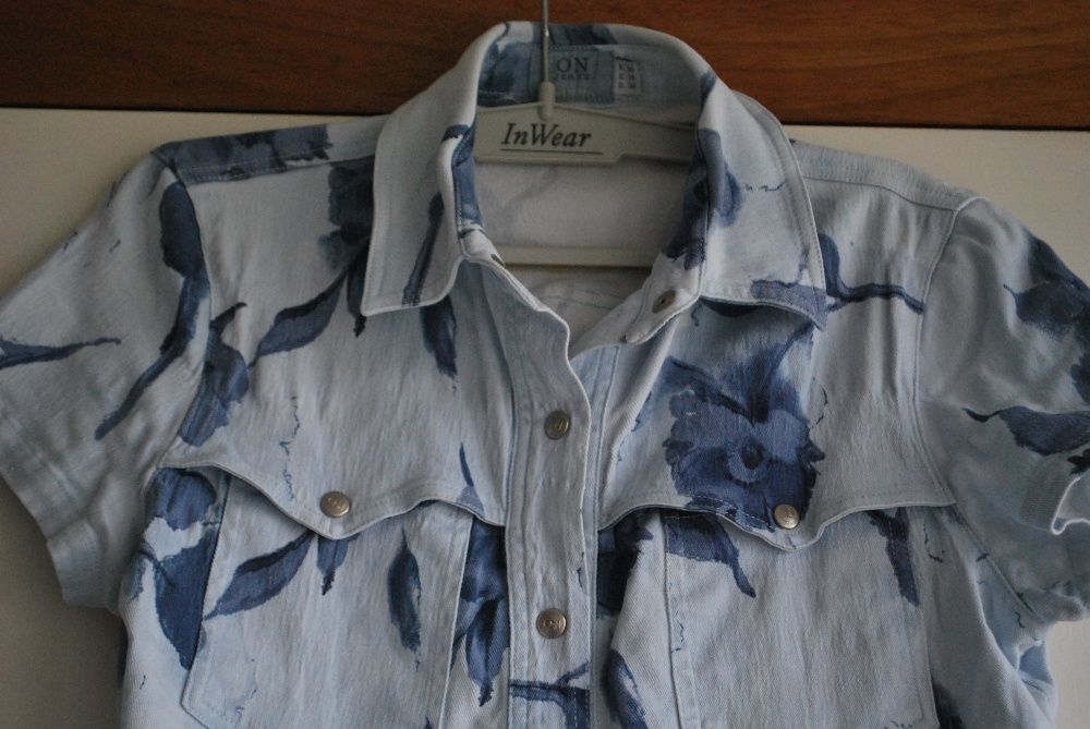 Camisa Homem de Ganga Marca On Jeans (Design By Onara) Tamanho S - 36
