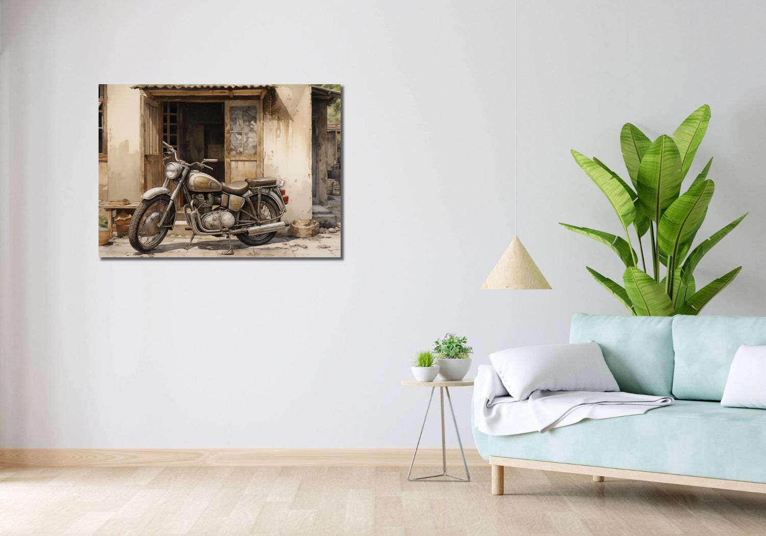 Obraz 100x70cm Motocyklowa Samotna Eskapada