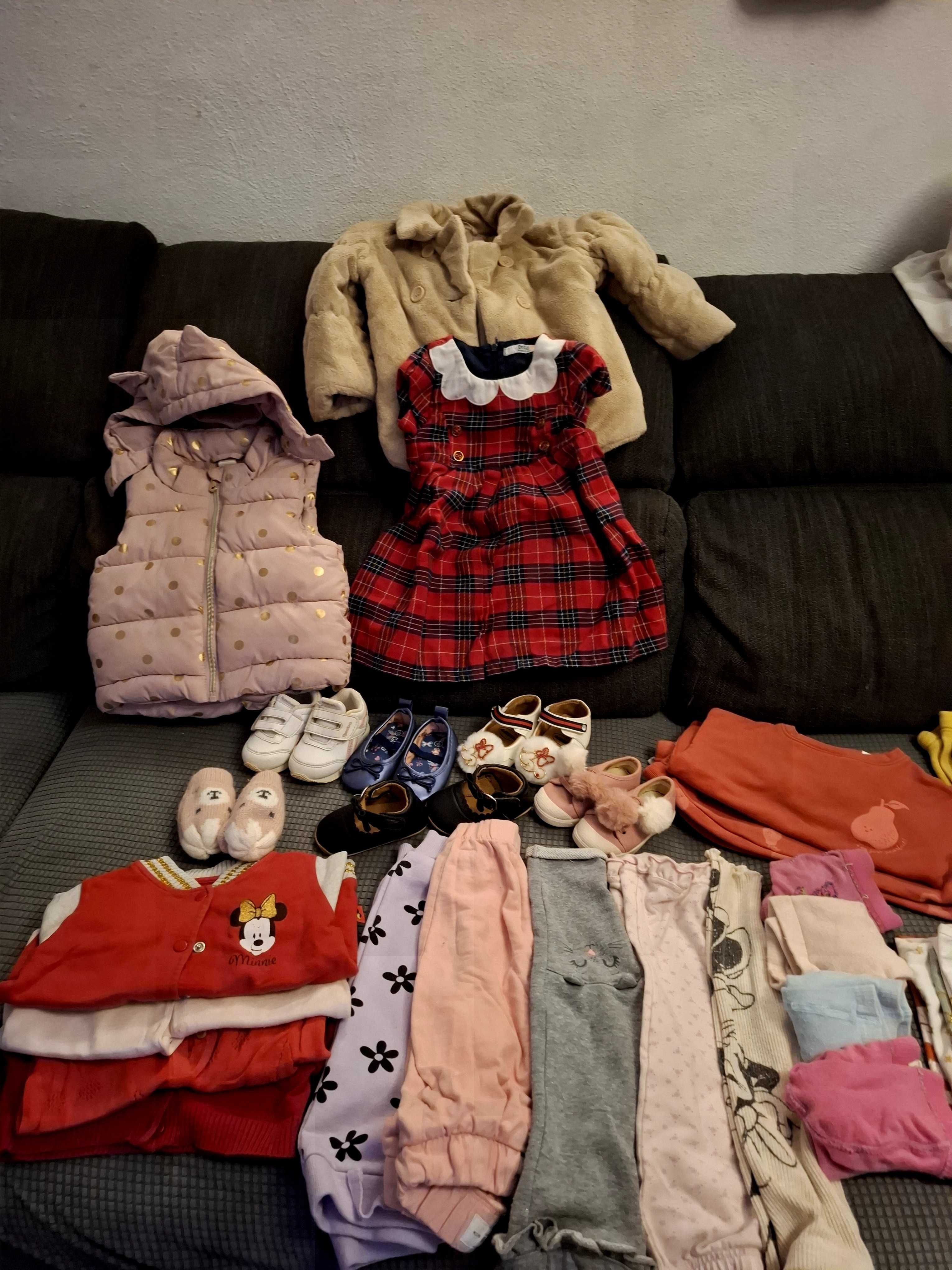 Roupa menina 9meses, 18 meses e calçado