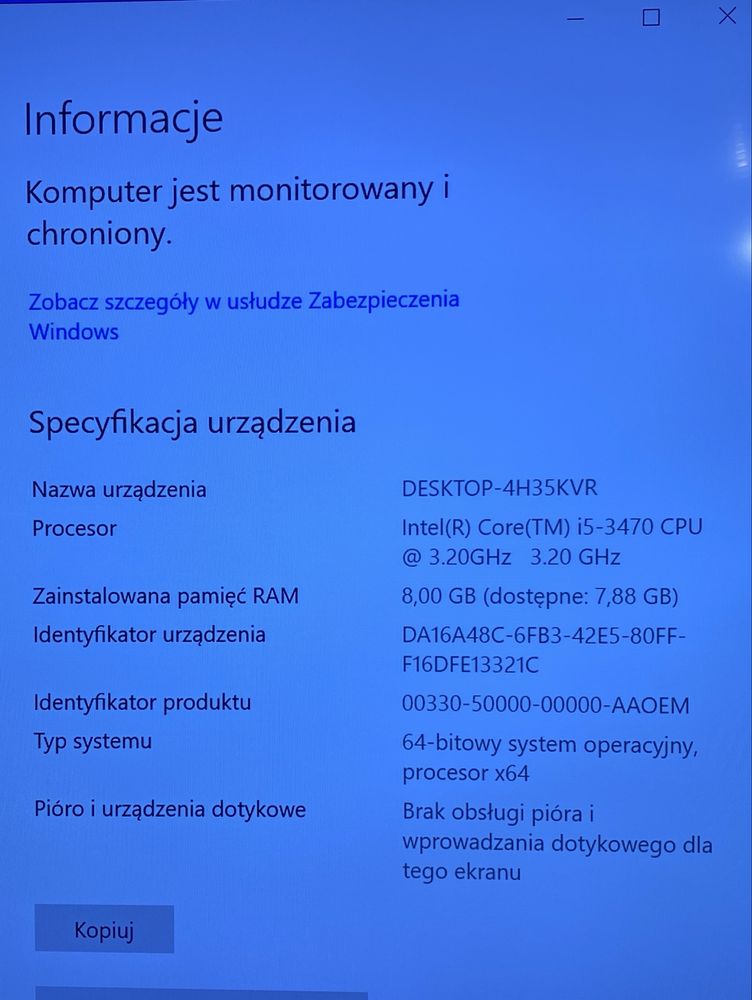 Komputer stacjonarny HP Compaq Elite 8300 i5-3470