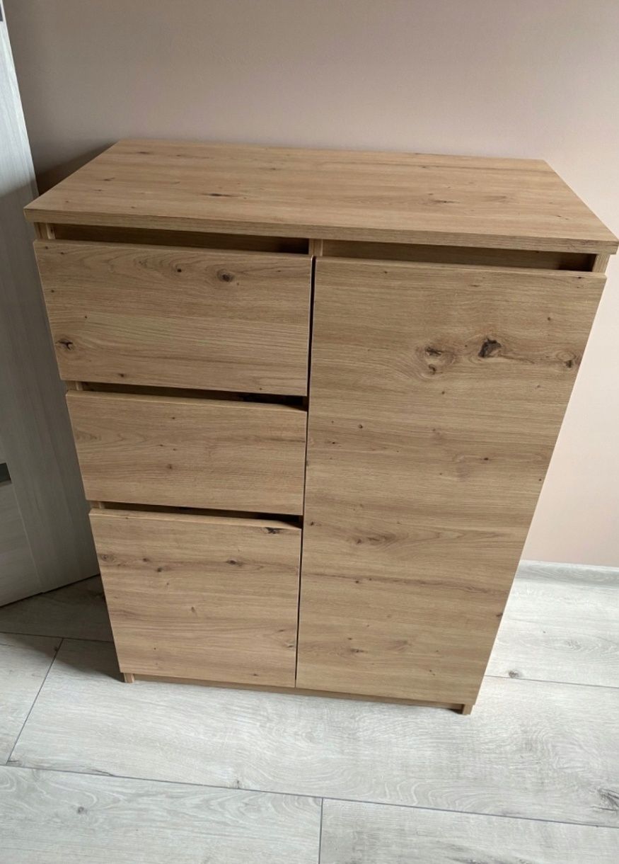 Komoda z szufladami kolor dąb artisan 70x97x40