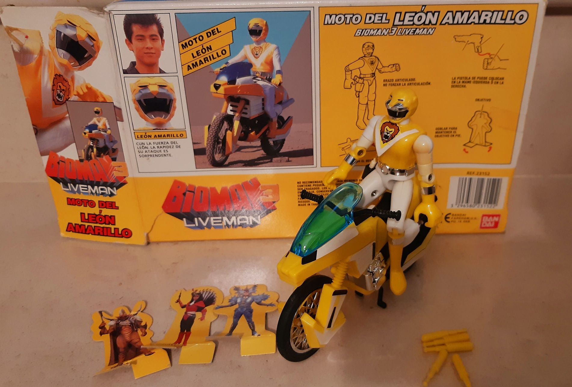 Brinquedo anos 80 Bioman 3 Live Man