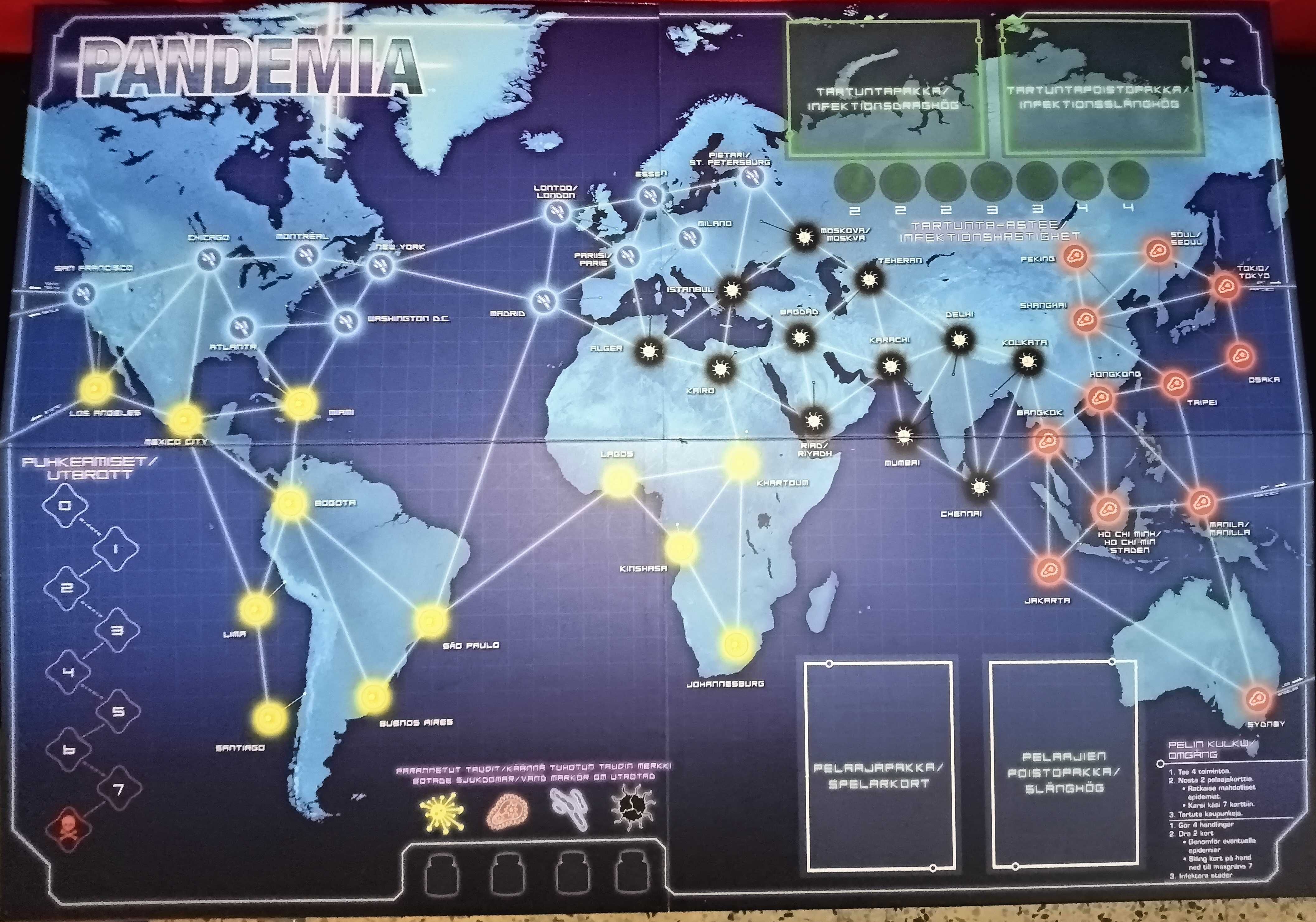 Pandemia Jogo de mesa físico com cartas