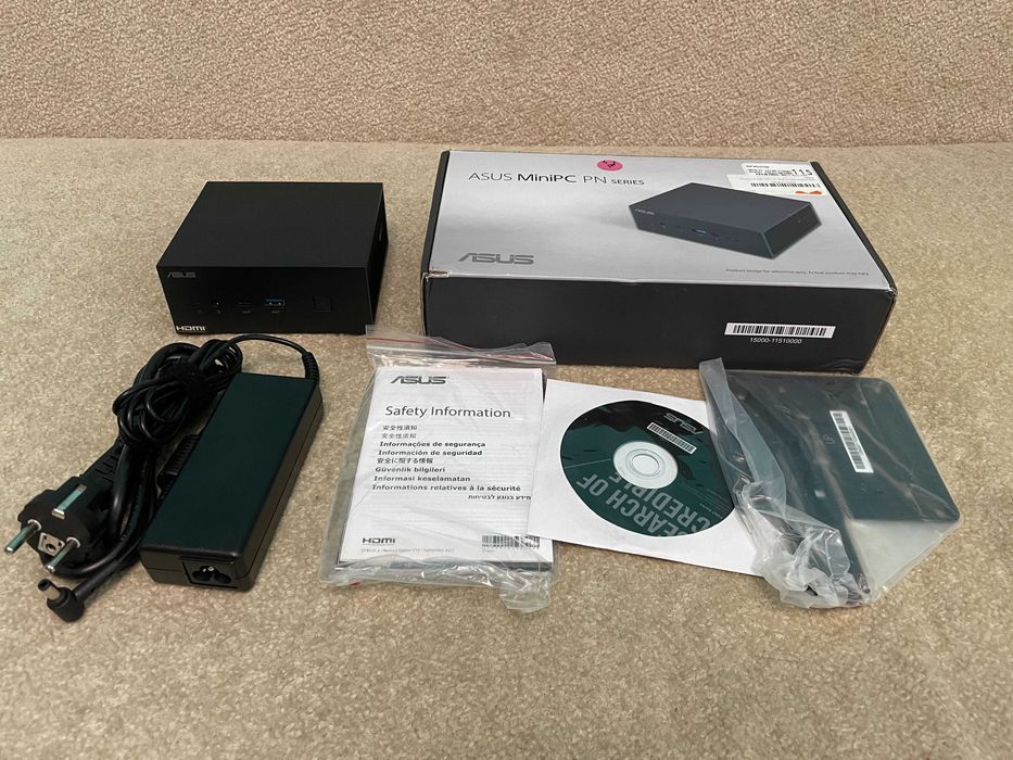 Настільний ПК ASUS Mini PC PN63-S1 i7-11370H 16GB 512GB M.2 Wi-Fi 6E