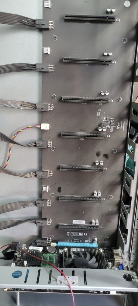 Koparka bez GPU płyta, CPU, SSD. RAM