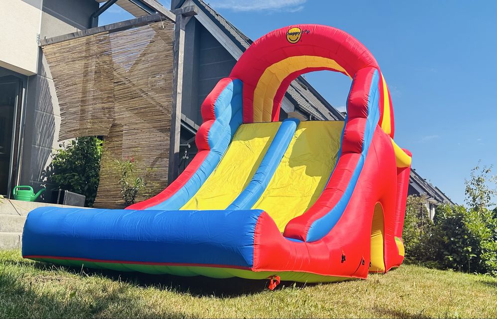 Dmuchaniec Wynajmij zamek z trampoliną i podwójną zjeżdżalnią impreza