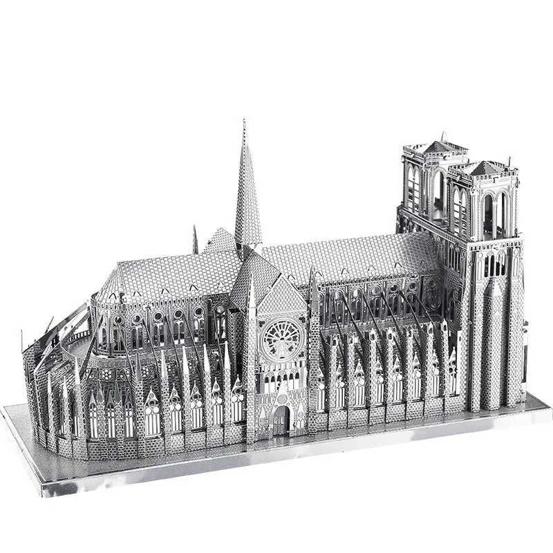 Замок Нотр Дам, Notre-Dame de Paris,  3D металлический конструктор