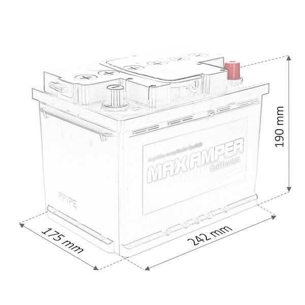 Akumulator Max Amper 60AH 520EN Jawor