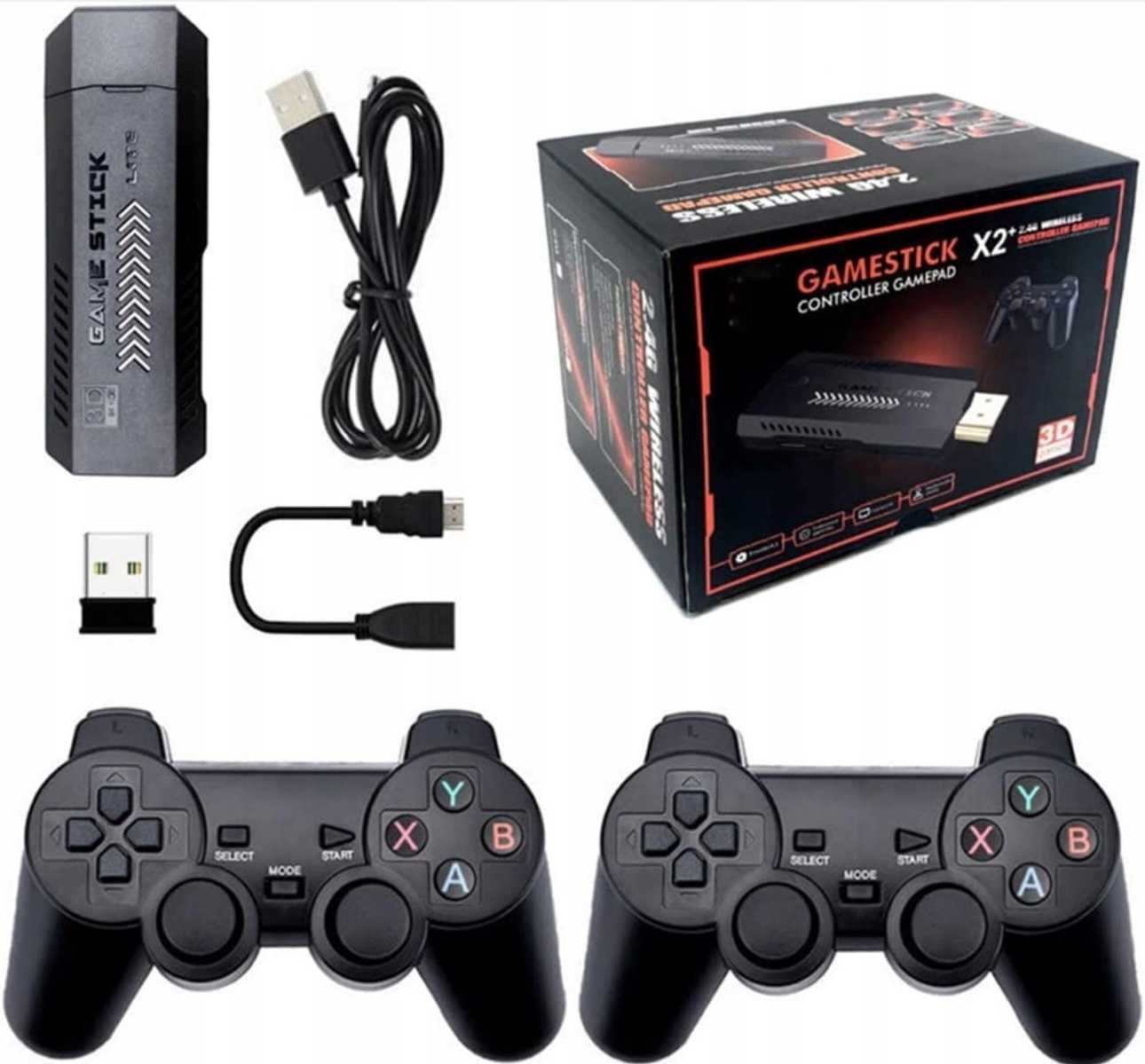 Konsola do gier retro emulator 2 pady game stick +20000 gier