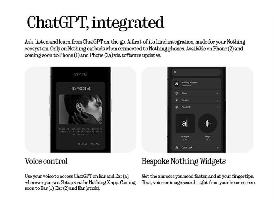 TWS-навушники Nothing Ear (a) (NC, HiRes-LDAC, IP54, app, 9/42 год)
