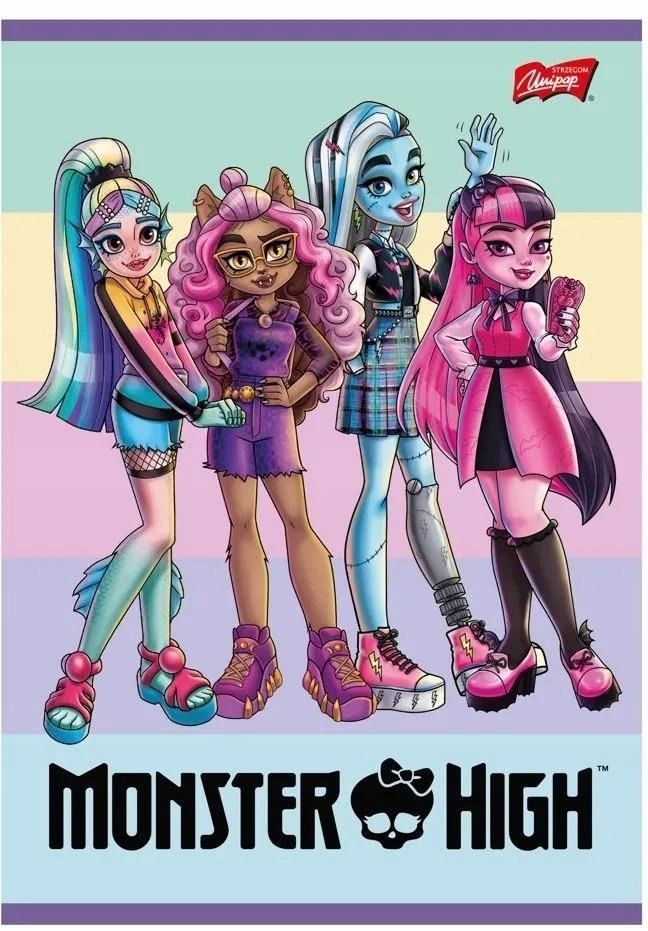 Zeszyt A5/16k Kratka Monster High (15szt), Unipap