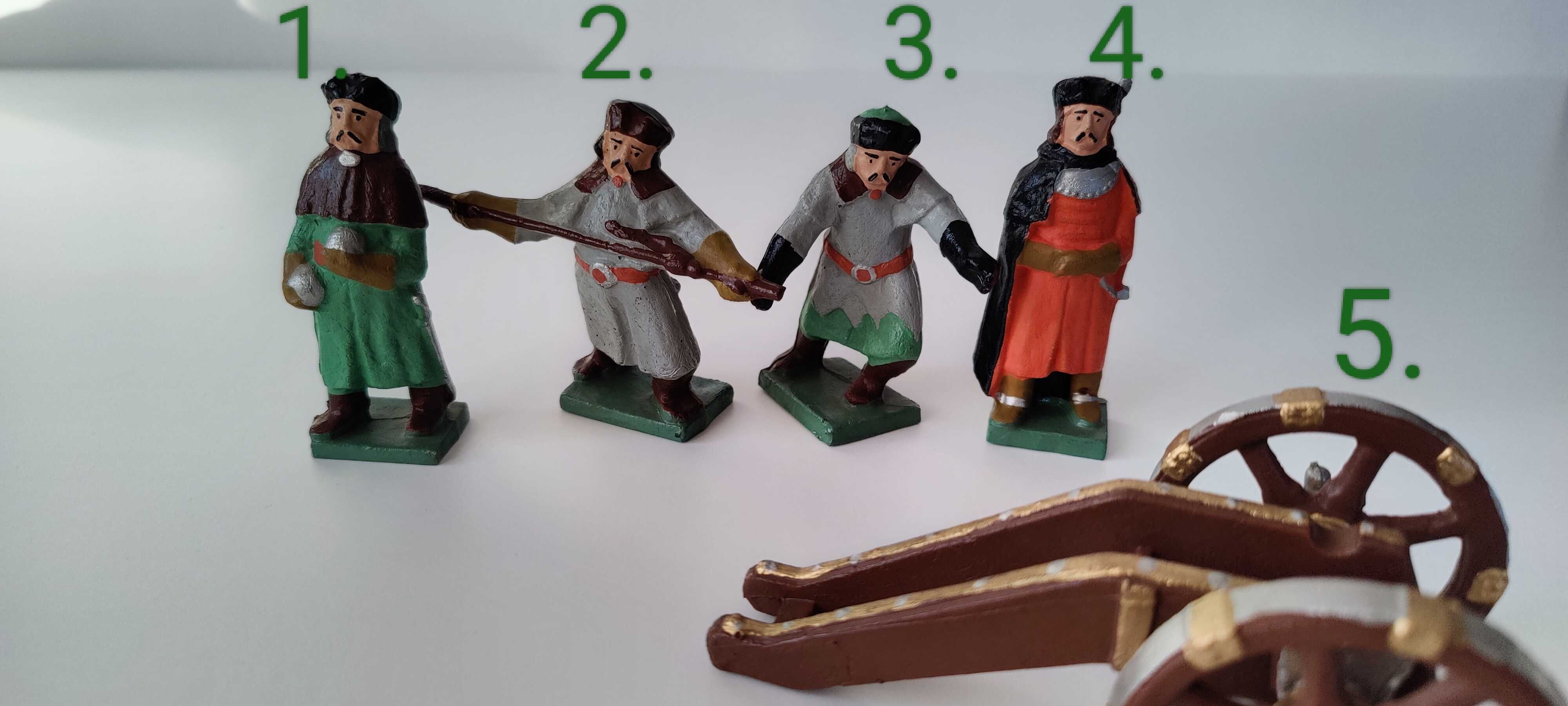 Żołnierzyki z PRL-u, żołnierzyk NR 4, potop szwedzki, obsługa armaty