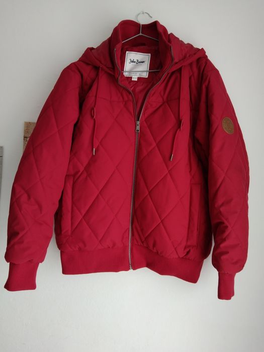 Kurtka męska nowa czerwona burgundowa pikowana 54 XXL