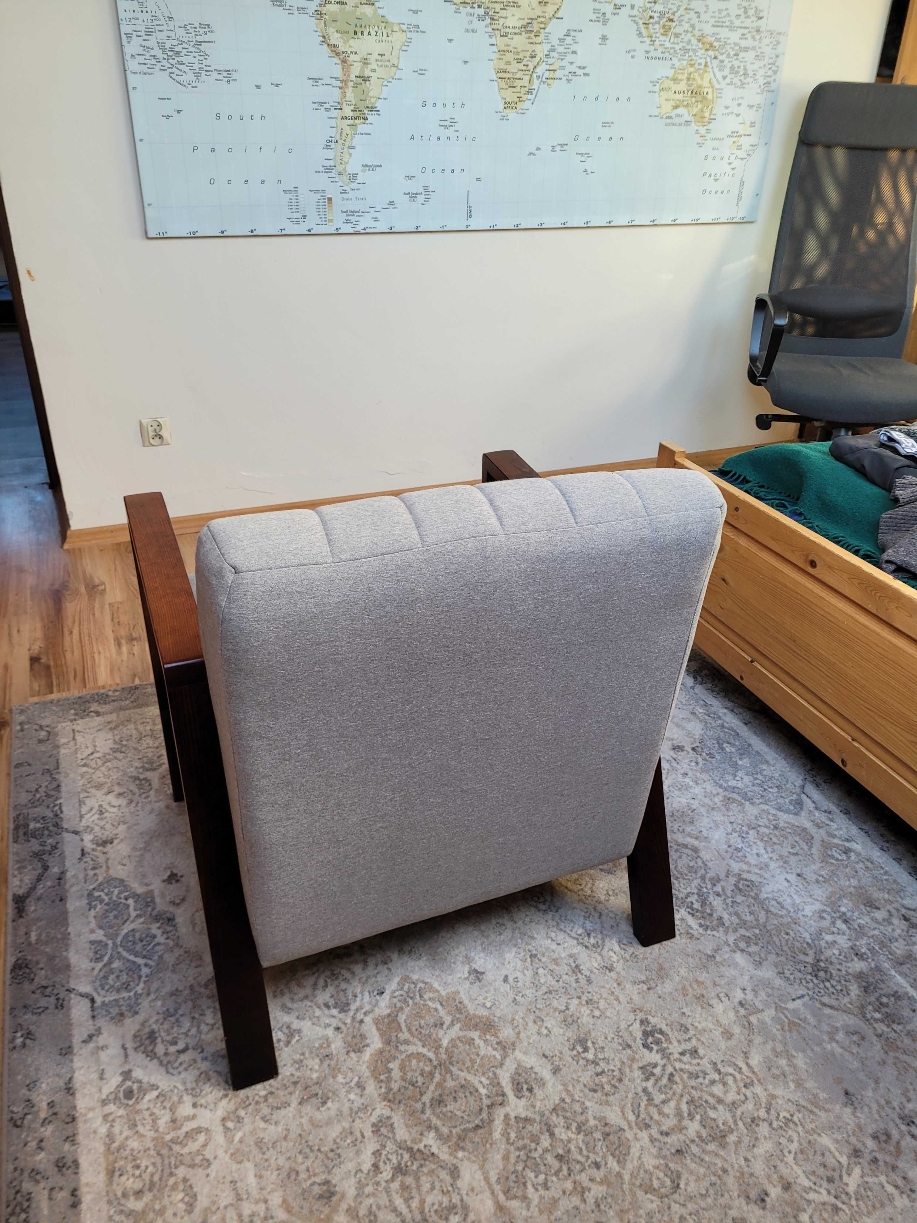 Fotel Cooper SLF24 szary, prawie nowy, Smart Line Furniture 24