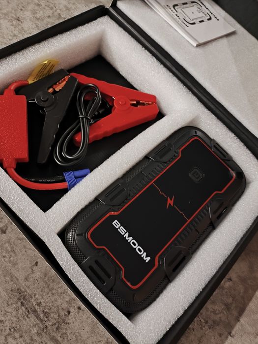 Booster starter rozruchowy 12V 6000A Powerbank 12800mAh LCD latarka