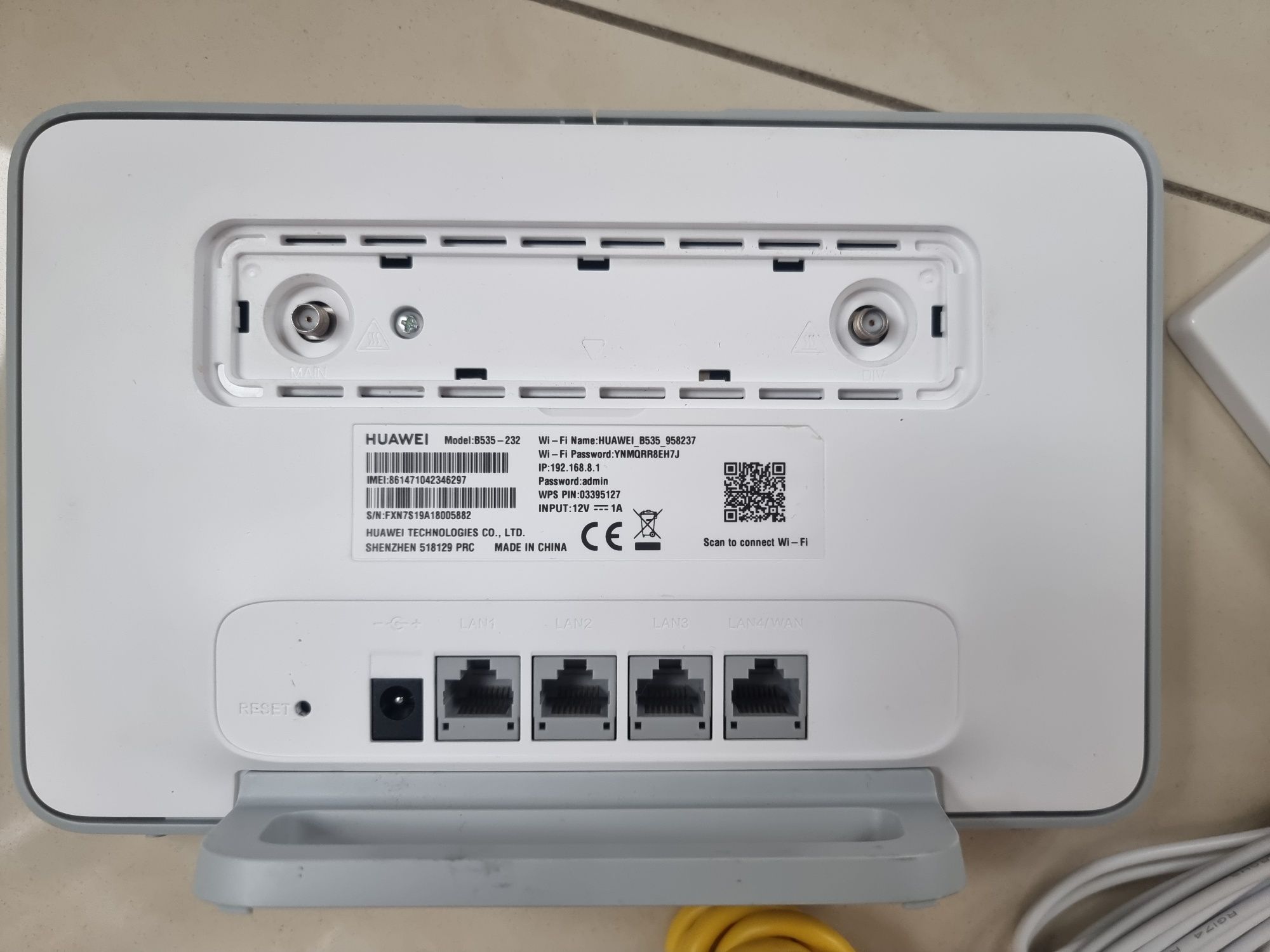 Router 4G LTE Huawei B535 z dodatkową anteną zewnętrzną 300 Mbps szybk