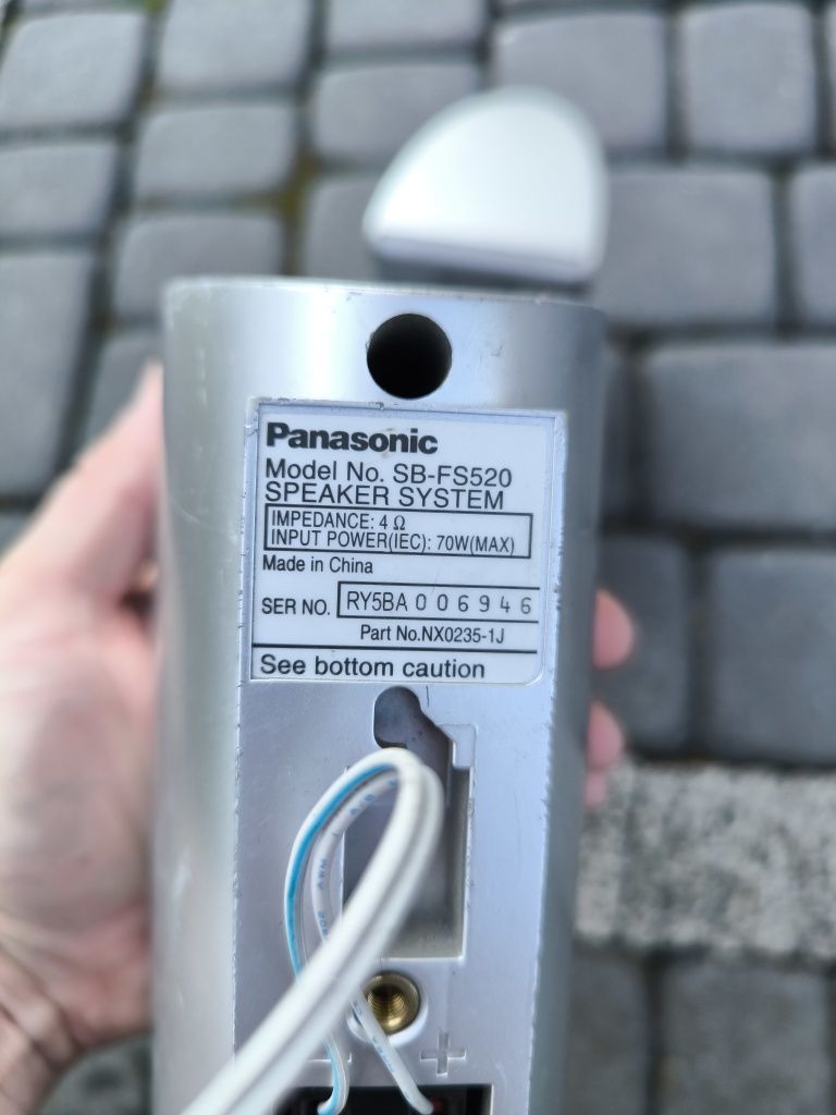 Dwa Głośniki Panasonic 70W plus głośnik centralny
