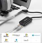 Zewnętrzna karta dźwiękowa USB DO JACK UGREEN 15CM