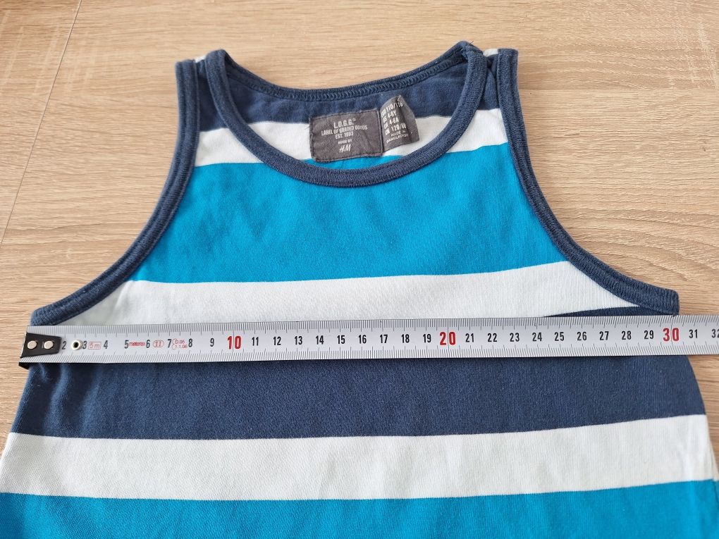 Koszulka T-shirt bez rękawów 110-116 H&M